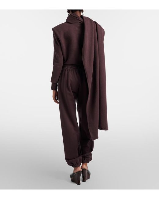 Magda Butrym Purple Cotton Sweatpants
