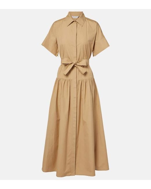 Robe Chemise Agoraio En Coton Max Mara en coloris Natural