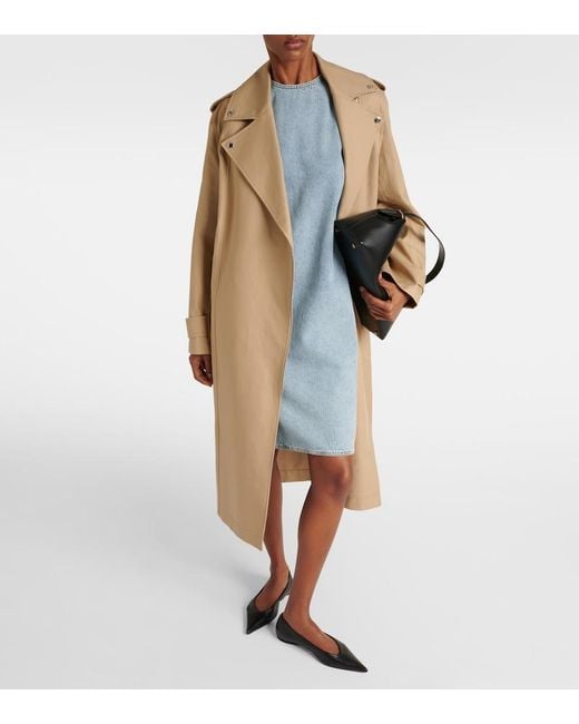 Totême  Blue Denim Midi Dress
