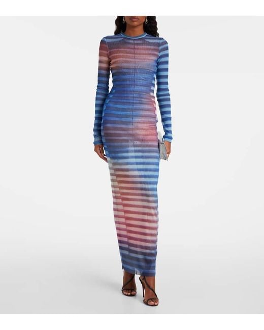 Abito Lungo Air di Jean Paul Gaultier in Blue