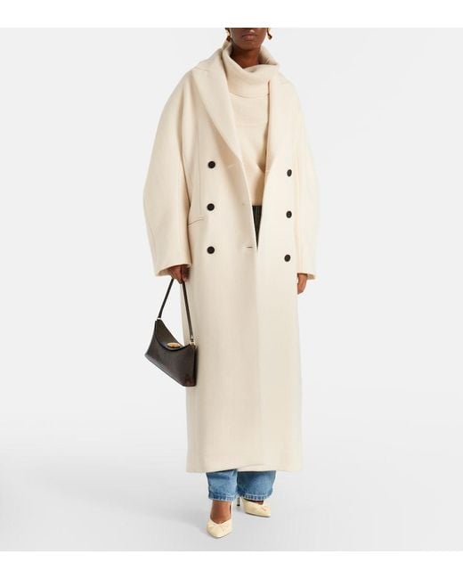 Jacquemus Natural Virgin Wool Coat