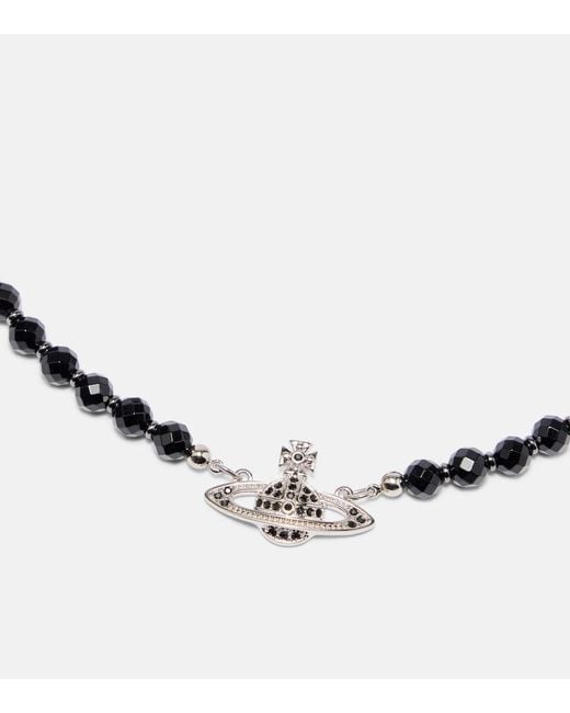 Vivienne Westwood Metallic Messaline Embellished Choker