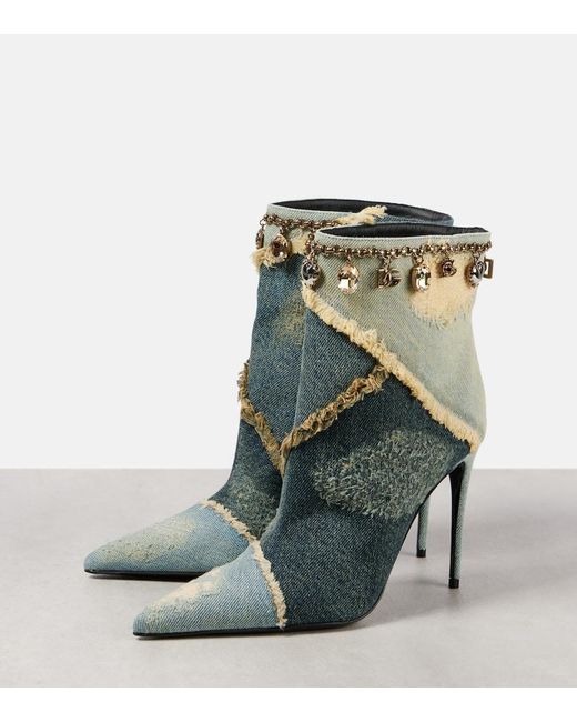 Dolce & Gabbana Green Heeled Boots