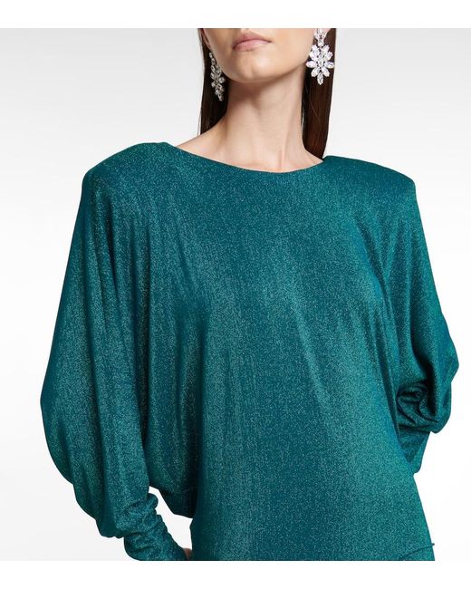 Alexandre Vauthier Green Stretch-Jersey Minidress