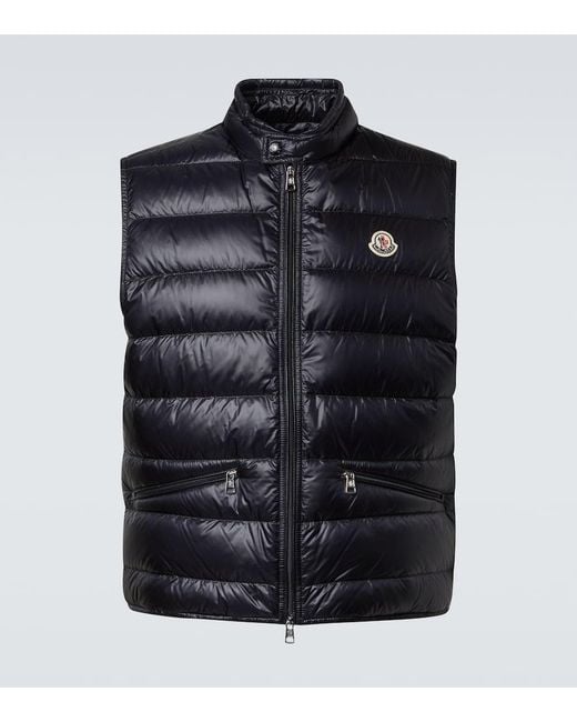Chaleco De Plumas Gui Moncler de hombre de color Blue