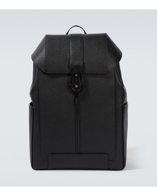 Christian Louboutin Black Leather Groovy Backpack for men