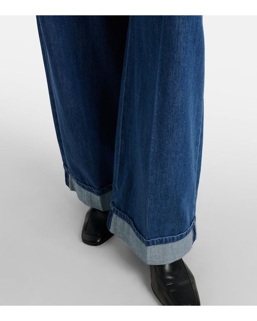 Max Mara Blue Max Mara High-Rise Wide-Leg Jeans