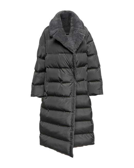 Max Mara Wool Frisia Puffer Coat in Gray | Lyst