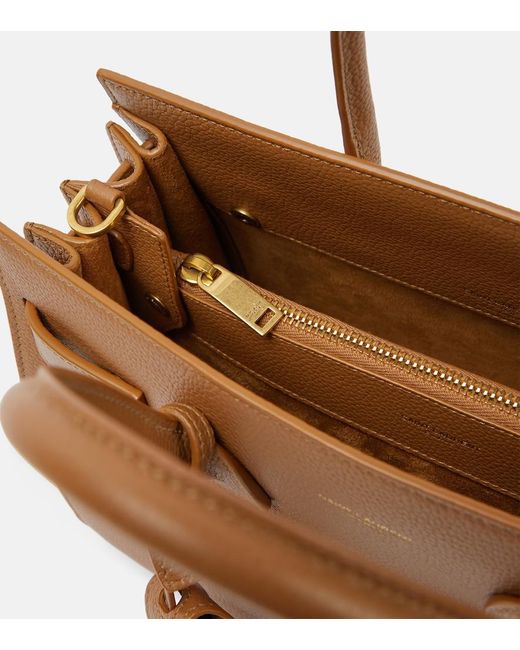 Saint Laurent Brown Sac De Jour Baby Small Leather Tote Bag