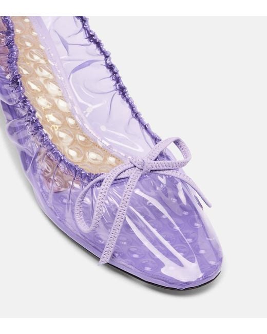 Herbert Levine Purple Rain Check 50 Pvc Pumps