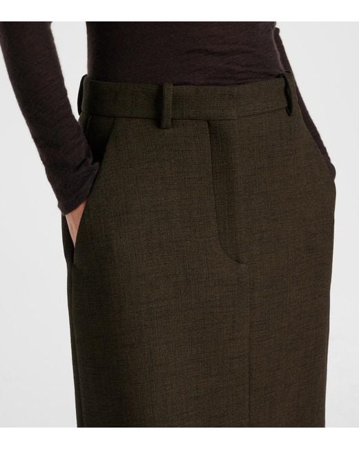 The Row Black Roux Maxi Skirt