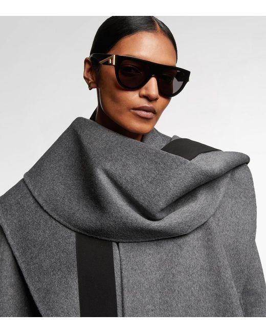 Fendi Brown First Flat-Top Sunglasses
