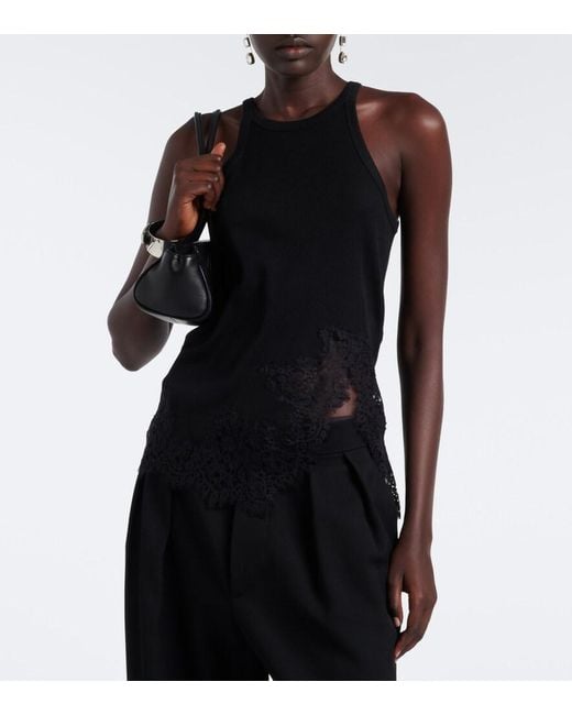 Dorothee Schumacher Black Pure Sleekness Ribbed-Knit Cotton Top