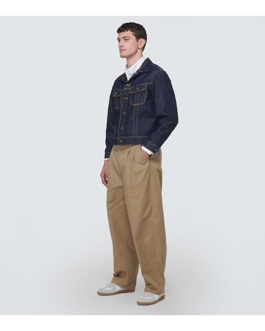 Maison Margiela Blue Cropped Denim Jacket for men