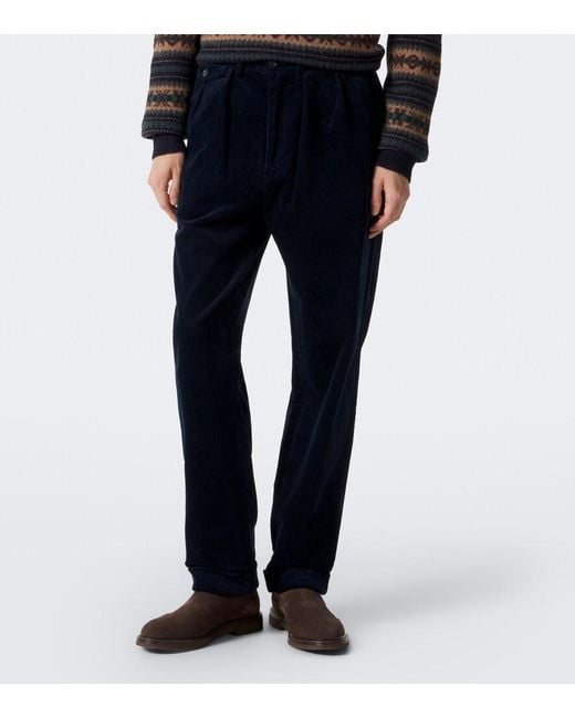 Polo Ralph Lauren Blue Whitman Cotton Corduroy Straight Pants for men