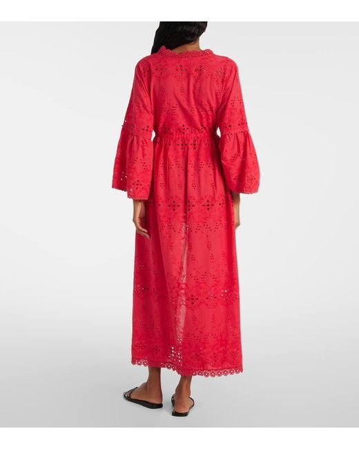 Melissa Odabash Tallulah Embroidered Cotton Kaftan