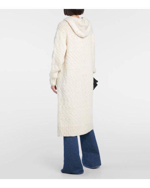 Zimmermann White Wilk Wool Coat