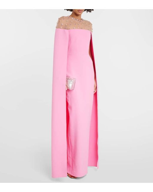 Safiyaa Pink Verzierte Robe Ambere