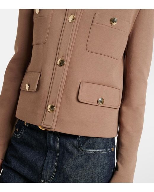Max Mara Brown Cotton-Blend Jacket