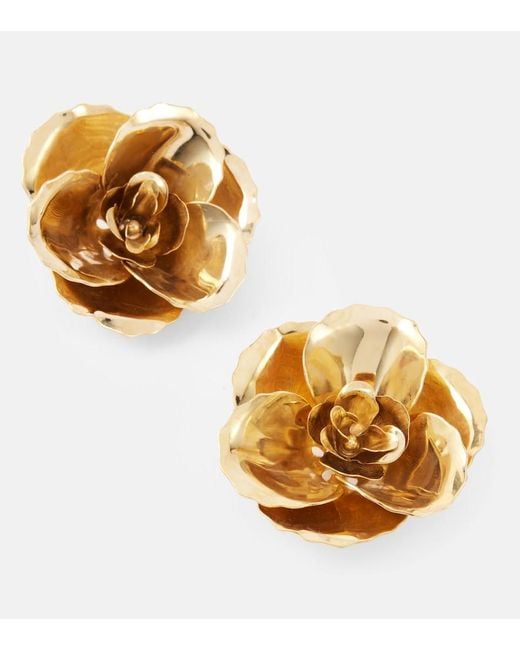 Jennifer Behr Metallic Gladiolus 18Kt-Plated Earrings