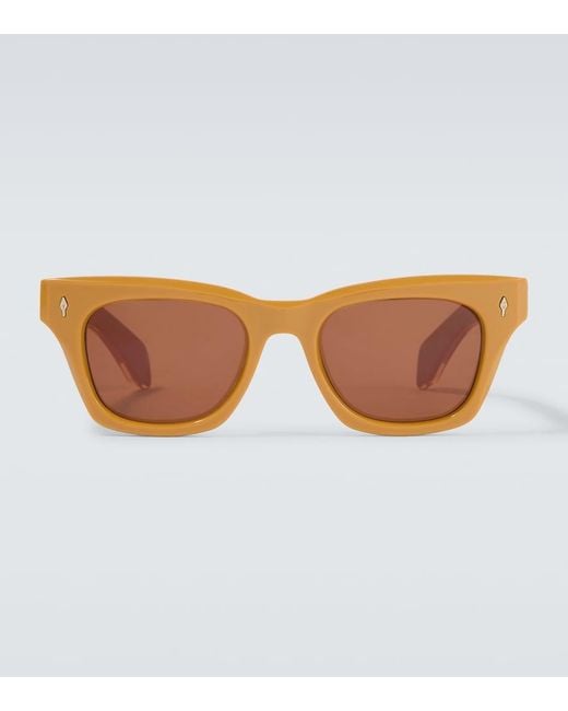 Jacques Marie Mage Brown Dealan 53 Square Sunglasses for men