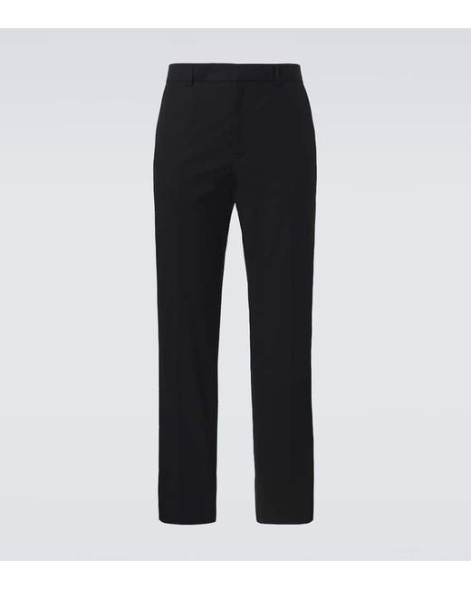 Pantalones Rectos De Popelin De Algodon Gucci de hombre de color Black