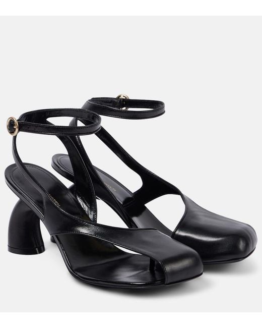 Dries Van Noten Black 75 Leather Sandals