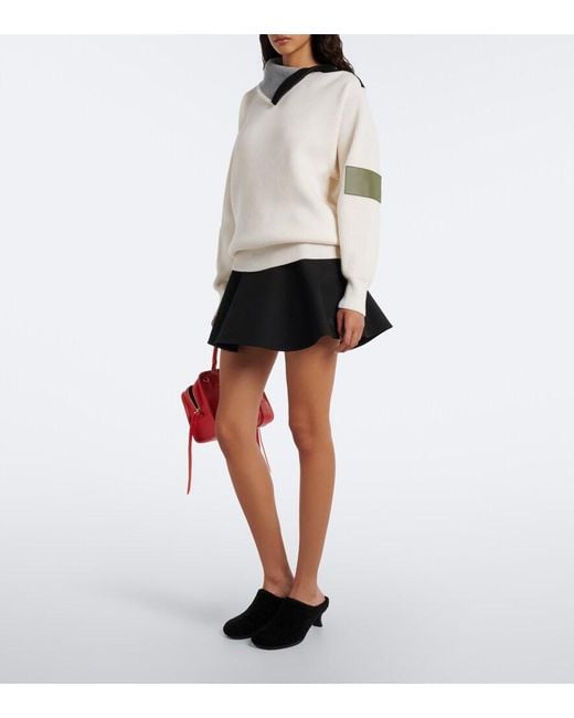 Loewe Black Dive Shearling Mules