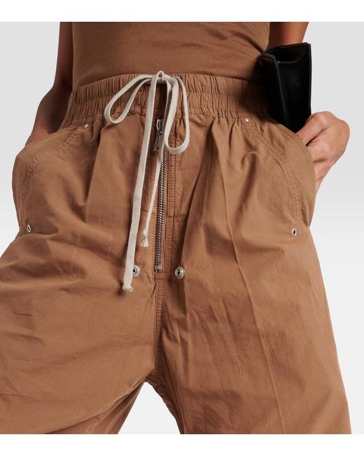 Rick Owens Brown Drkshdw Geth Bela Cotton Track Pants
