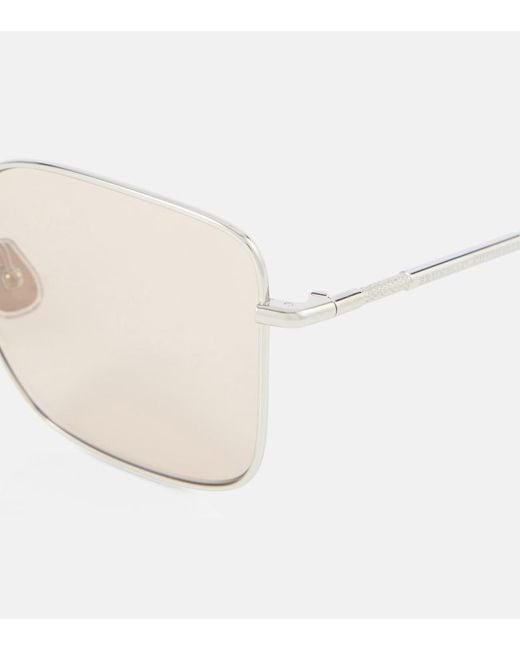 Brunello Cucinelli Natural Timeless Reflections Square Sunglasses