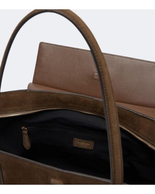 DeMellier London Brown Brooklyn Large Suede Shoulder Bag