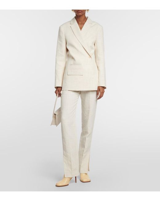 Jacquemus Natural Mismatched Bootie