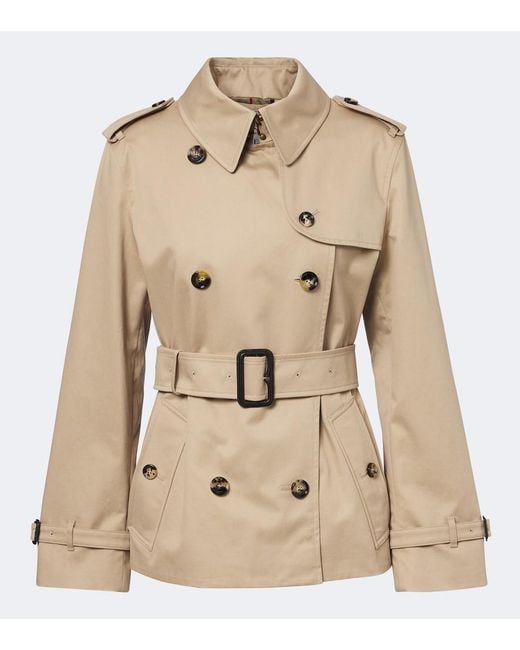Burberry Natural Cotton Gabardine Trench Coat