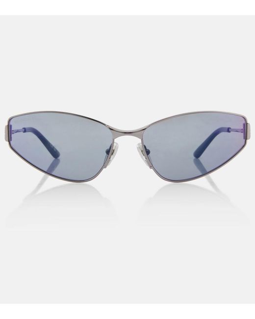 Balenciaga Blue Mercury Cat-Eye Sunglasses
