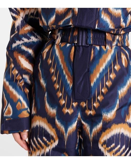 Farm Rio Blue Pineapple Ikat Ski Suit