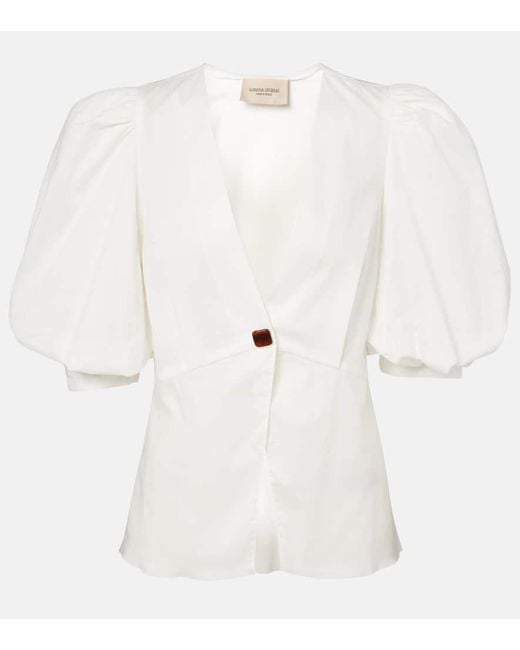 Adriana Degreas White Cotton Top