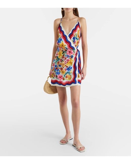 Farm Rio Red Bedrucktes Minikleid Floraline