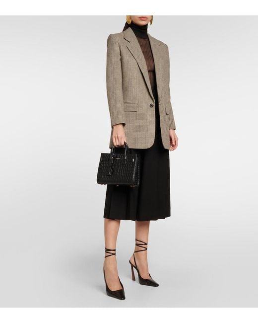 Sac Porté Épaule En Cuir "nano Sac De Jour" Saint Laurent en coloris Black