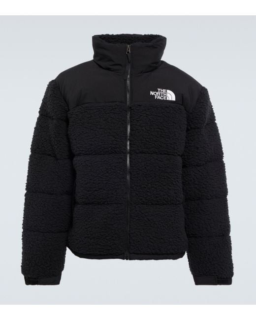 The North Face Nuptse Teddy Jacket in Black for Men | Lyst Canada