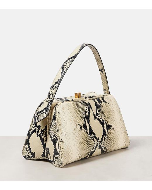 Khaite Natural Cate Snake-Effect Leather Shoulder Bag