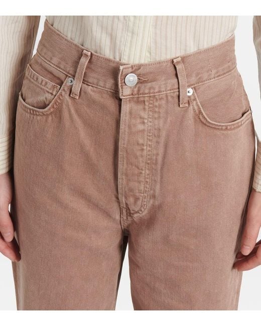 Jean Droit Daniela A Taille Haute Veronica Beard en coloris Natural