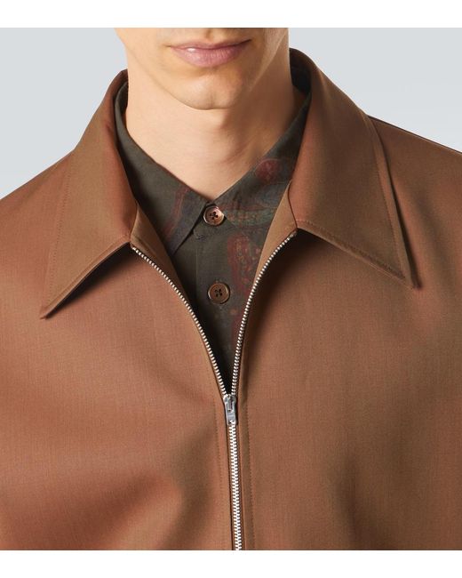 Our Legacy Brown Mini Virgin Wool Jacket for men