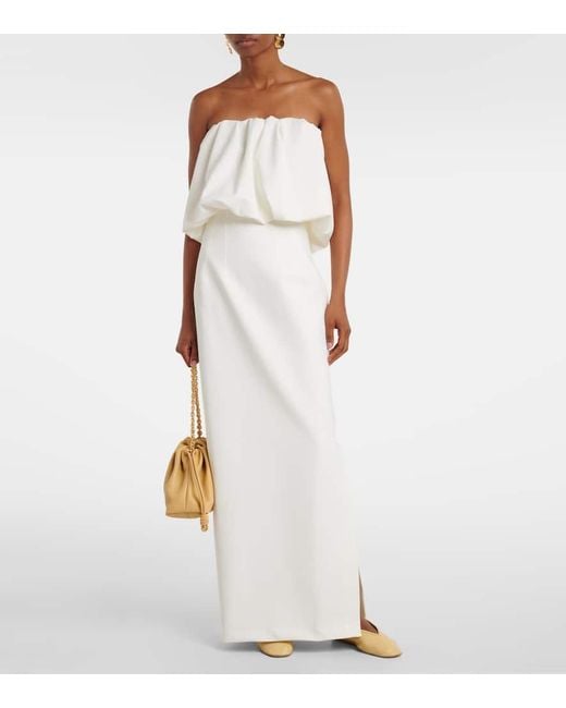Adriana Degreas White Coquille De Mer Maxi Skirt