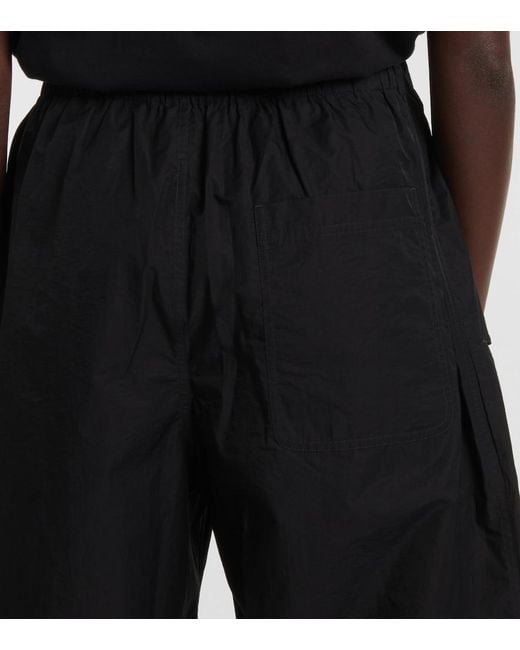 Wardrobe NYC Black High-Rise Cotton-Blend Wide-Leg Pants