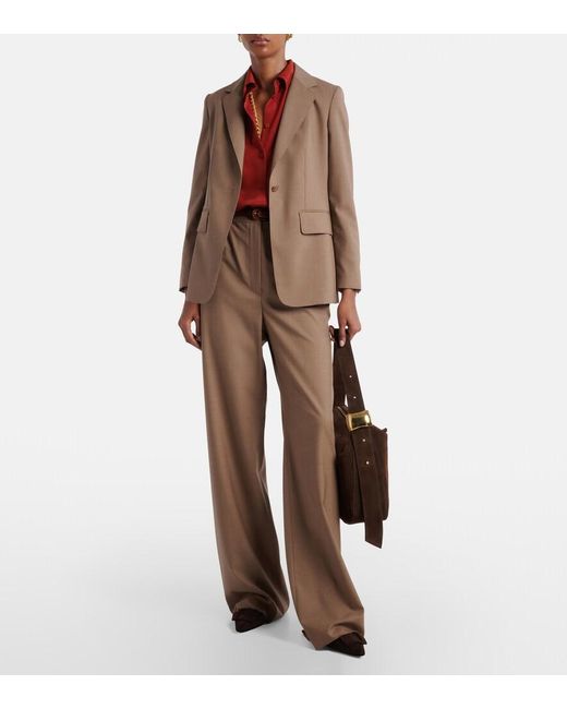 Max Mara Brown Circense Virgin Wool Blazer