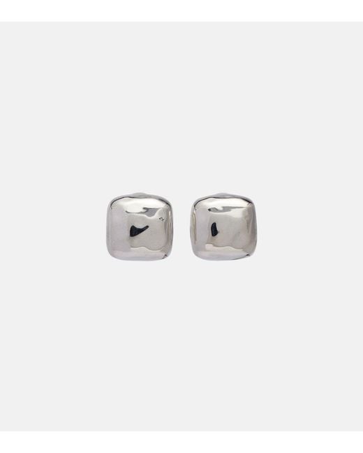 DEHANCHE White Tetra Small Sterling Earrings