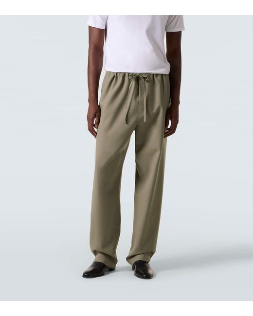 Calvin Klein Gerade Hose Benjamin Aus Wolle in Green für Herren