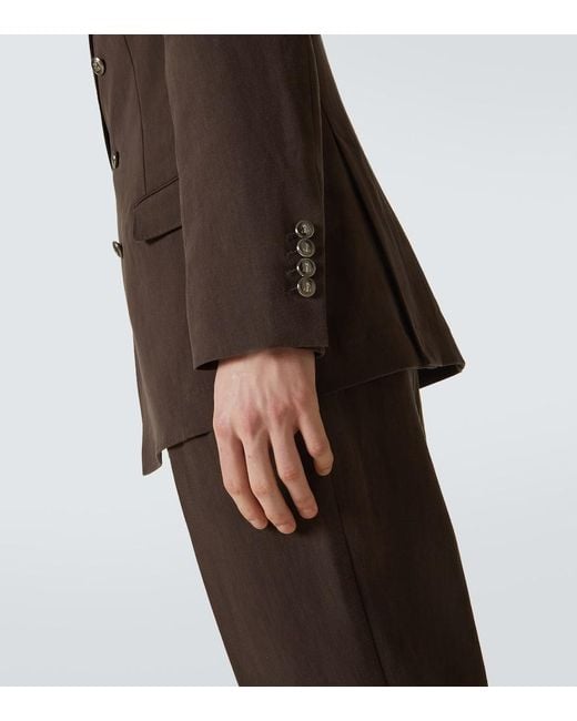 Brunello Cucinelli Brown Leisure Fit Suit Dresses for men
