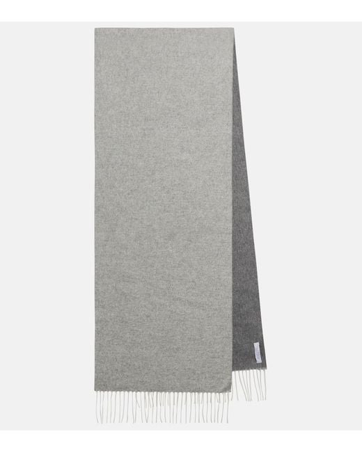 Gabriela Hearst Gray Blaine Fringed Silk And Cashmere Scarf
