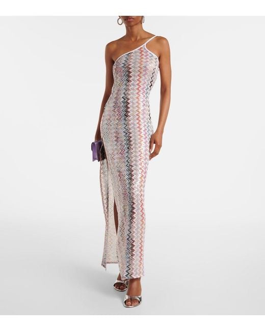 Missoni White Zigzag Beach Dress